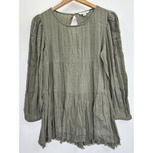 American Eagle Womens Green Long Sleeve Tunic Top Size XS NWT